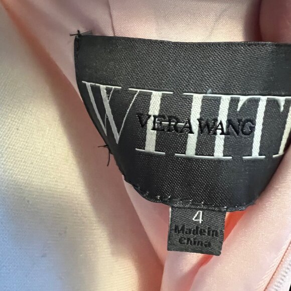 WHITE by Vera Wang Blush Pink Formal Special Occasion Maxi Dress Gown Size 4 - Picture 10 of 10